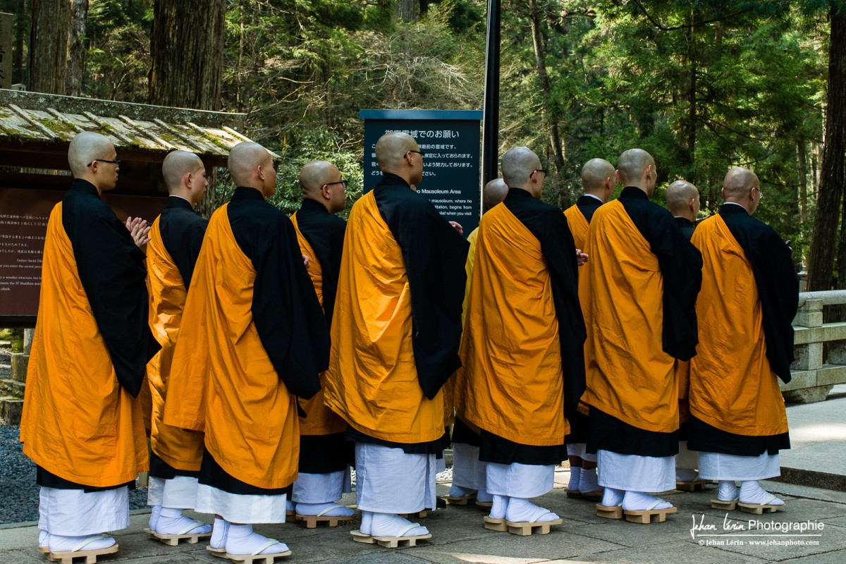 moines bouddhistes, Koyasan, Kansaï, Japan