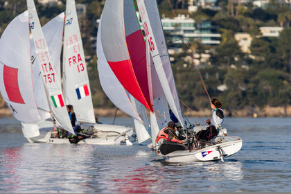 Entrainement Équipe de France 470 et tandem italien au Yacht Club de Cannes