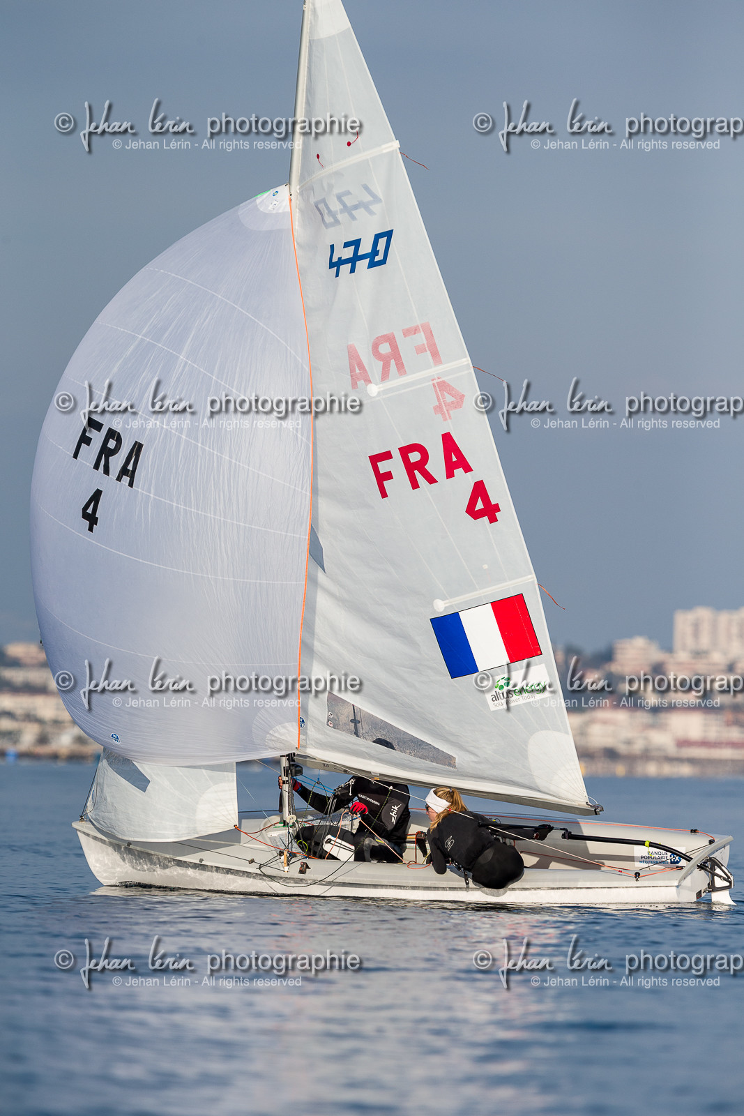 Entrainement Équipe de France 470 et tandem italien au Yacht Club de Cannes