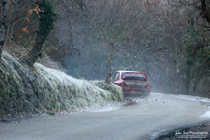 Rallye Monte-Carlo 2005 - test hivernal Mitsubishi par Gilles Panizzi
