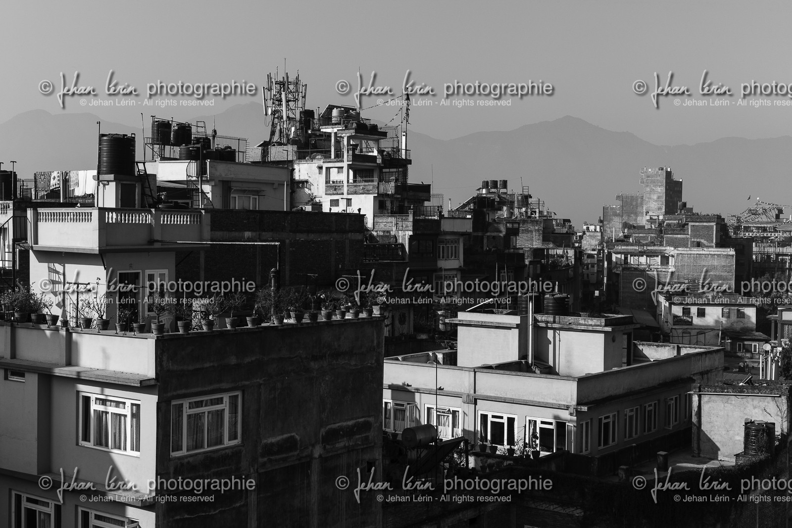 Vue sur les terrasses - Kathmandu (1300m)