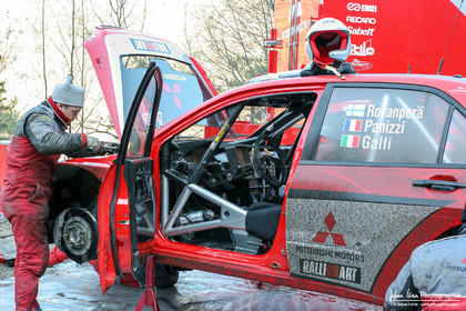 Rallye Monte-Carlo 2005 - test hivernal Mitsubishi par Gilles Panizzi