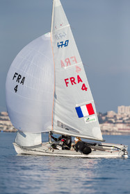 Entrainement Équipe de France 470 et tandem italien au Yacht Club de Cannes