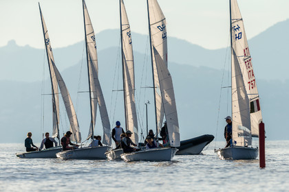 Entrainement Équipe de France 470 et tandem italien au Yacht Club de Cannes