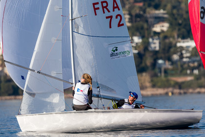 Entrainement Équipe de France 470 et tandem italien au Yacht Club de Cannes