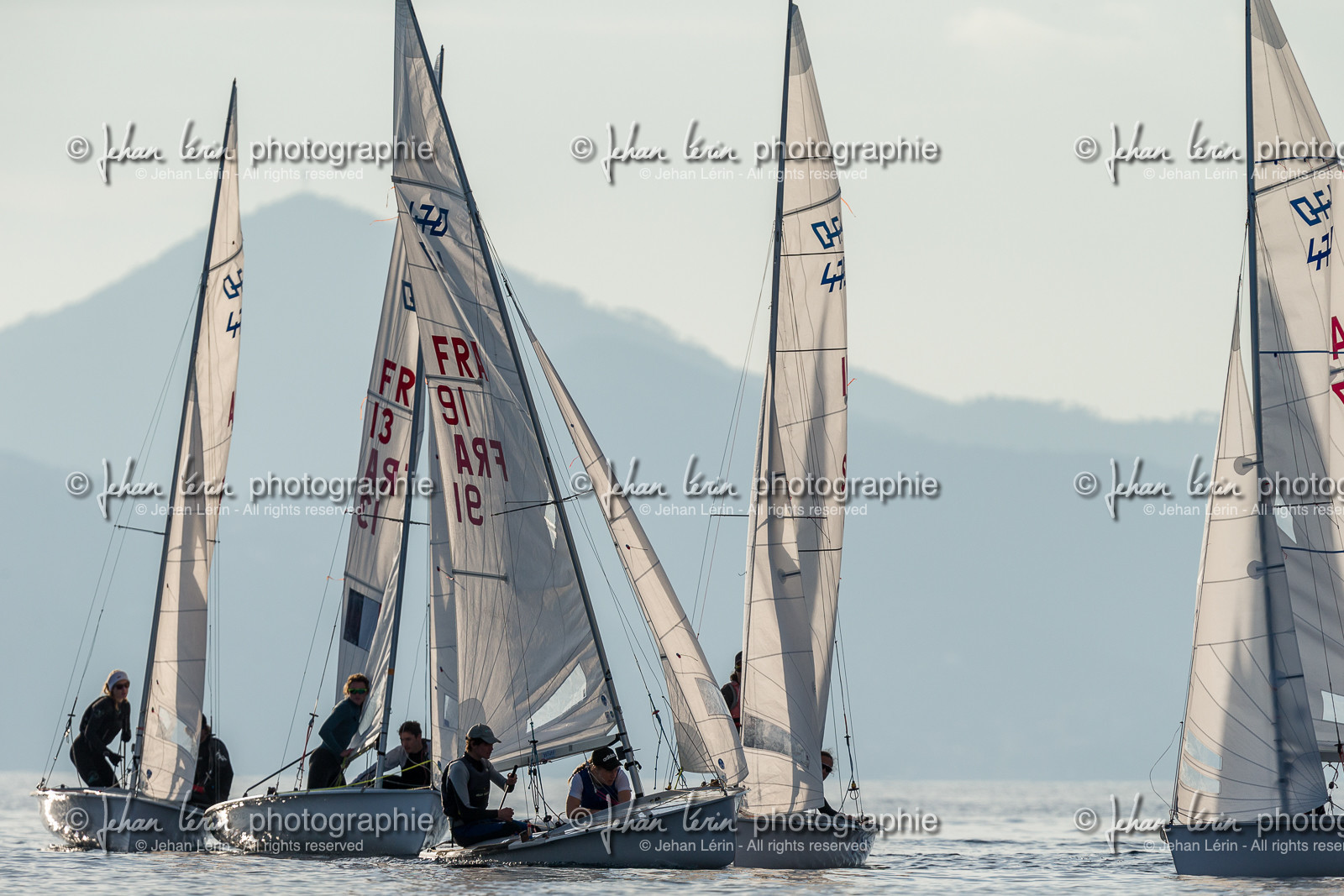 Entrainement Équipe de France 470 et tandem italien au Yacht Club de Cannes