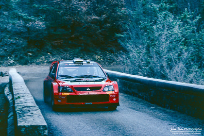 Rallye Monte-Carlo 2005 - test hivernal Mitsubishi par Gilles Panizzi