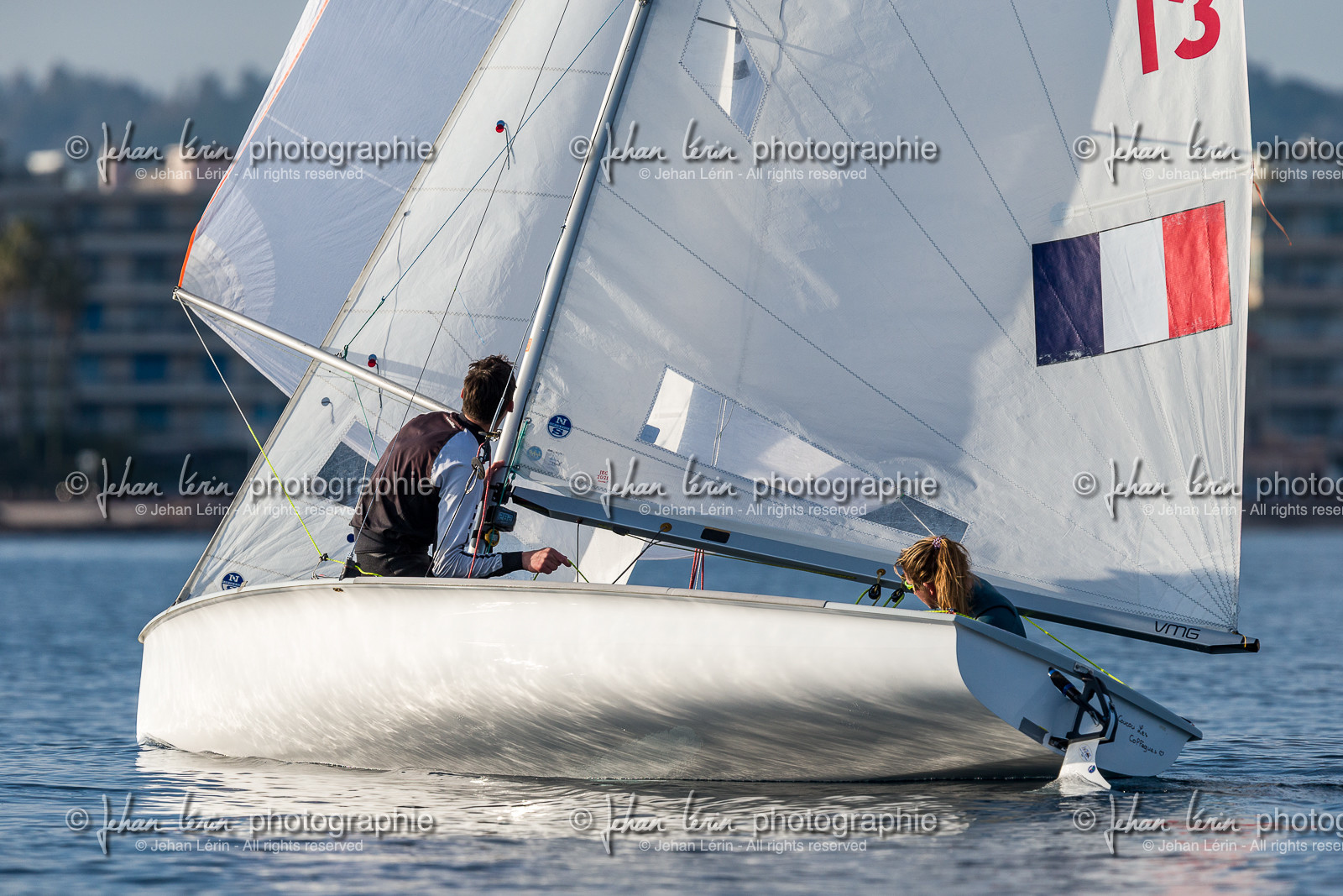 Entrainement Équipe de France 470 et tandem italien au Yacht Club de Cannes