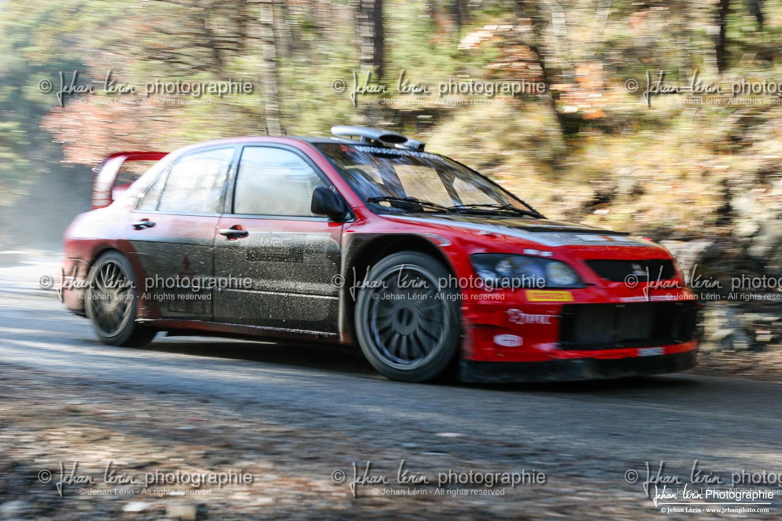 Rallye Monte-Carlo 2005 - test hivernal Mitsubishi par Gilles Panizzi