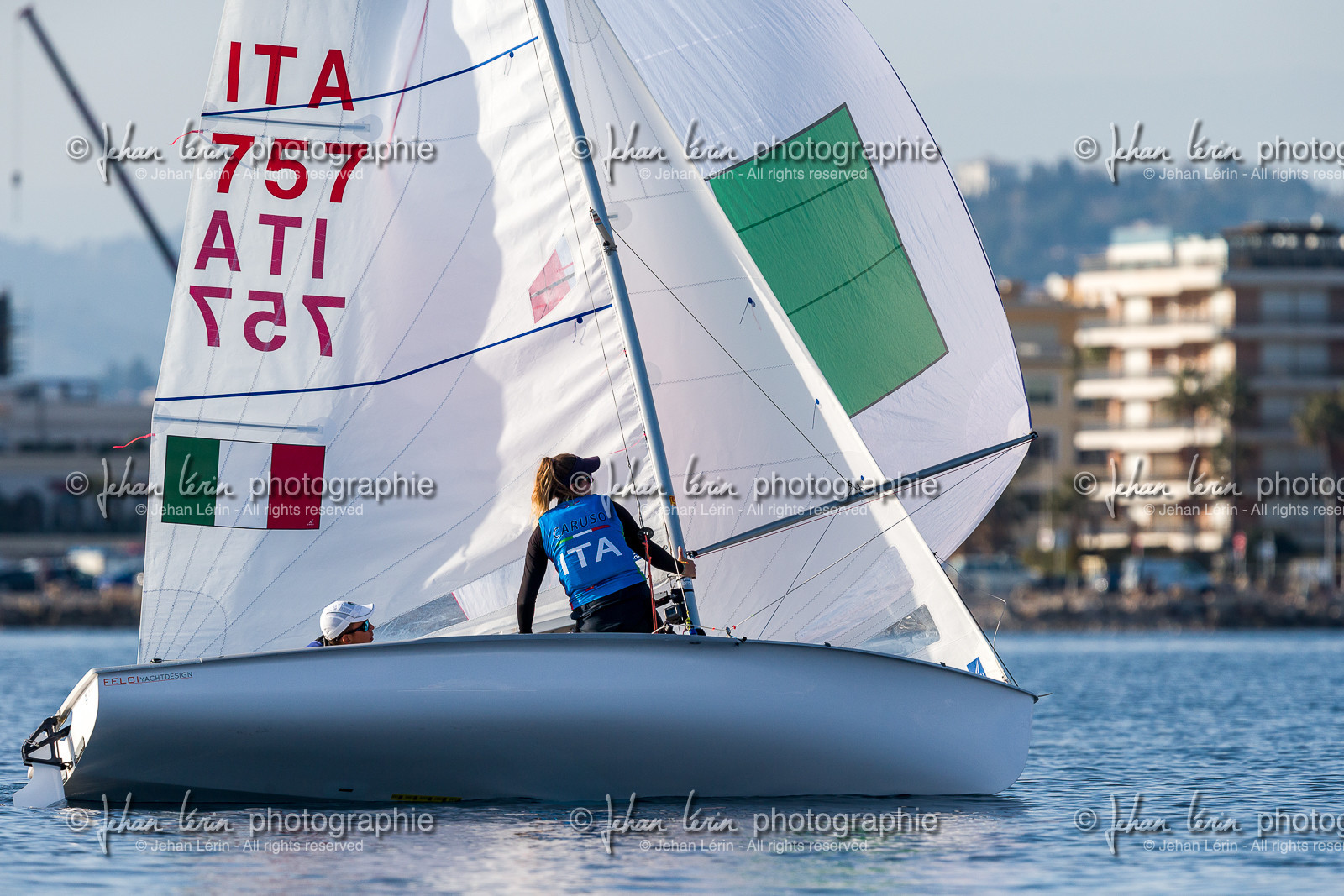 Entrainement Équipe de France 470 et tandem italien au Yacht Club de Cannes